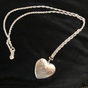 Silver Necklace with Heart Locket